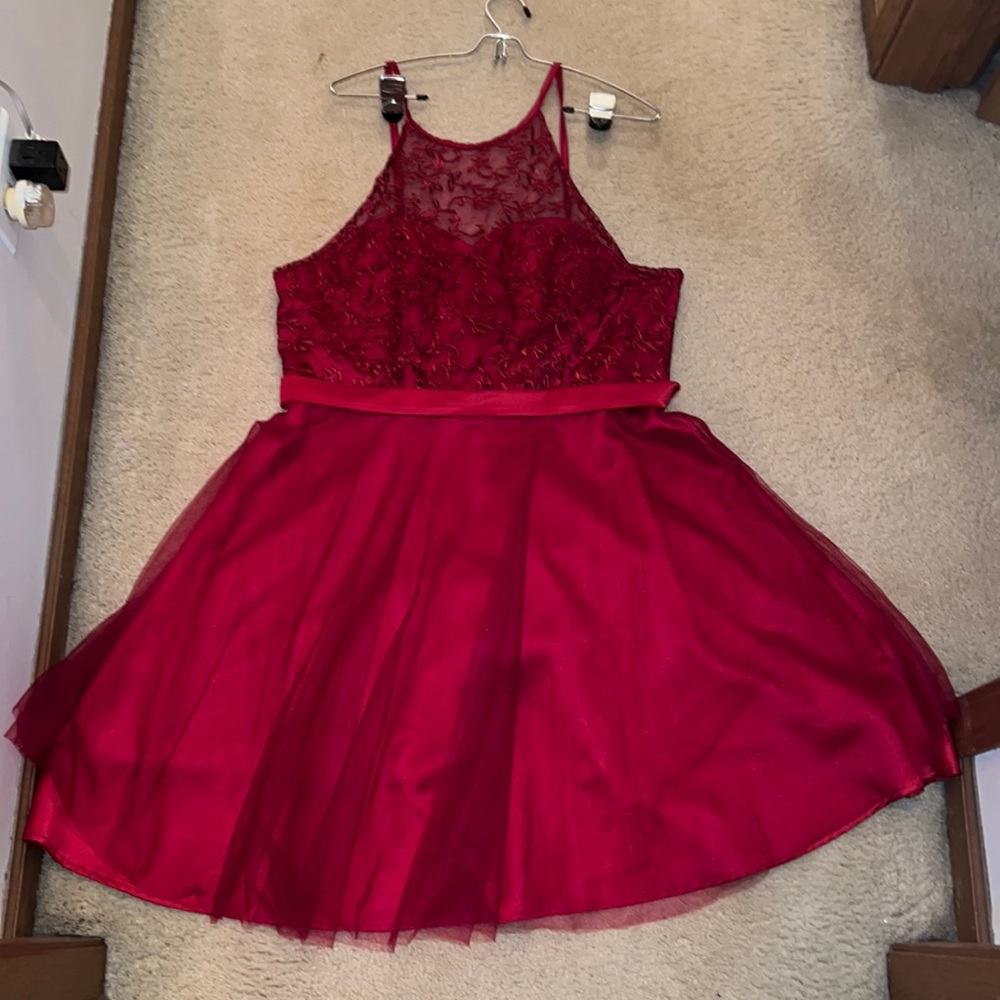 Maroon Homecoming dress